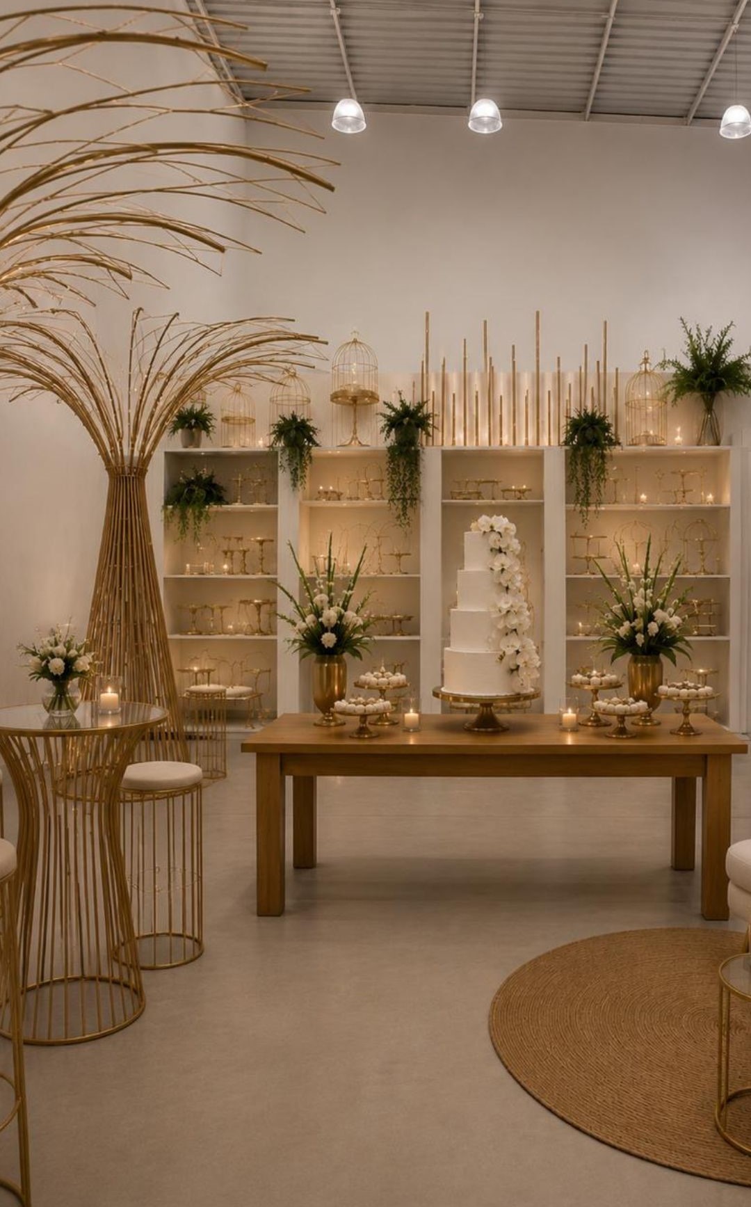 Mesa de ateliê com resina, madeira, flores e ferramentas em uma vivência de Arteterapia